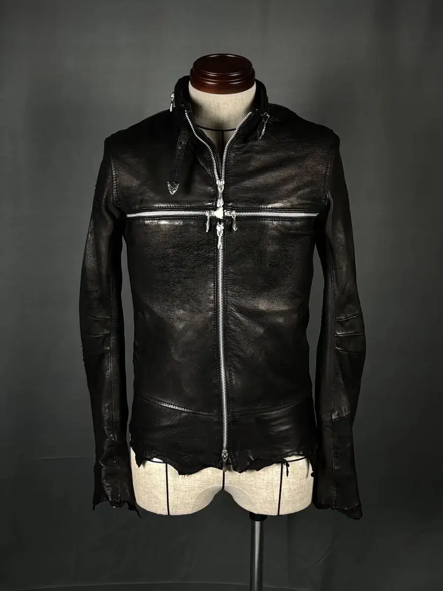 14th addiction cross zip leather jacket | 브랜드 중고거래 플랫폼